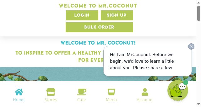 Screenshot of mrcoconut.sg