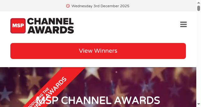 Screenshot of mspchannelawards.com
