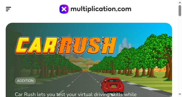 Screenshot of multiplication.com