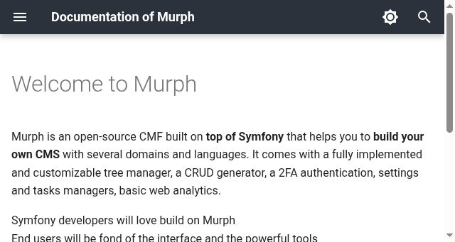 Screenshot of murph-project.org