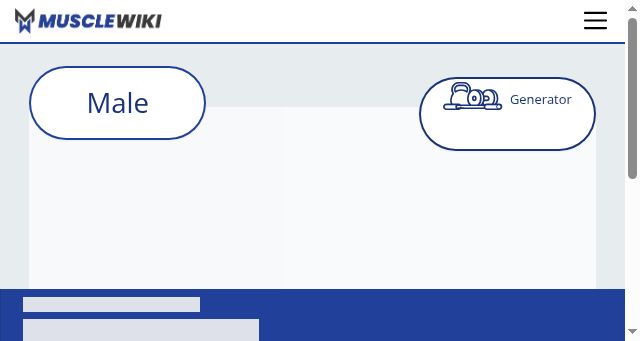 Screenshot of musclewiki.com