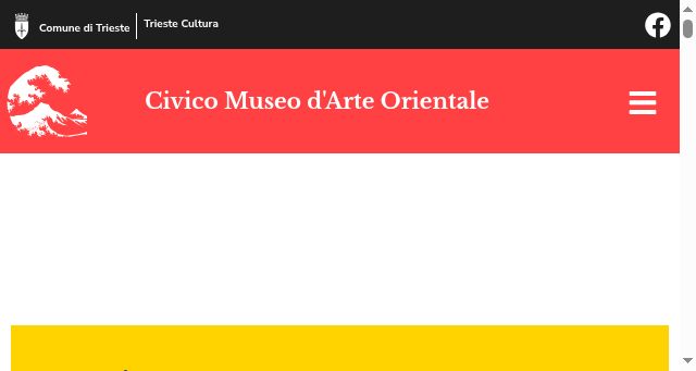 Screenshot of museoarteorientaletrieste.it