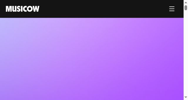 Screenshot of musicow.io