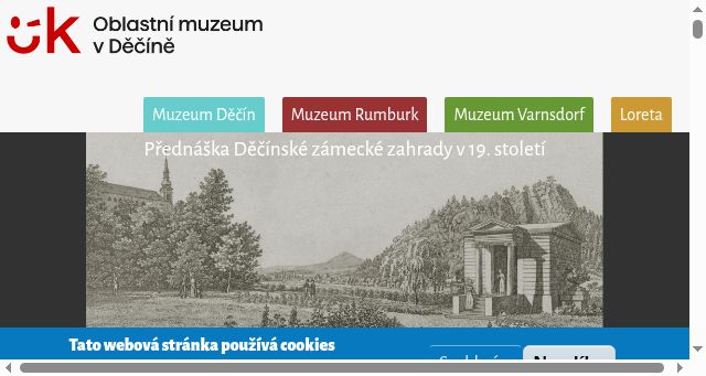 Screenshot of muzeumdc.cz