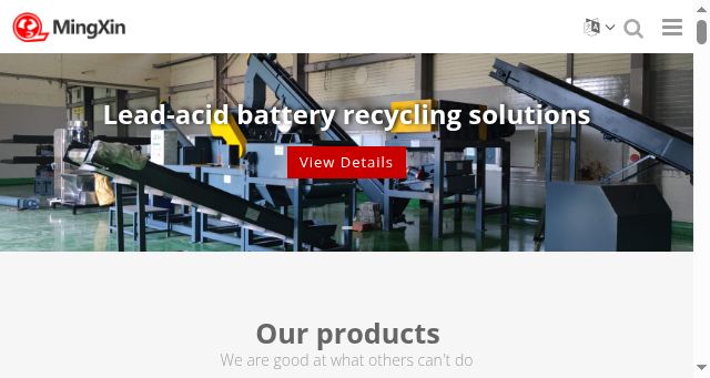 Screenshot of mxbatteryrecycling.com