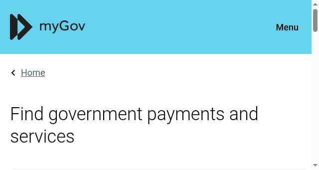 Screenshot of my.gov.au