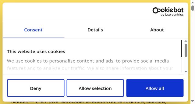 Screenshot of myaiwriter.ai