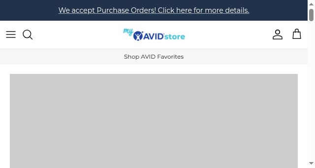 Screenshot of myavidstore.com