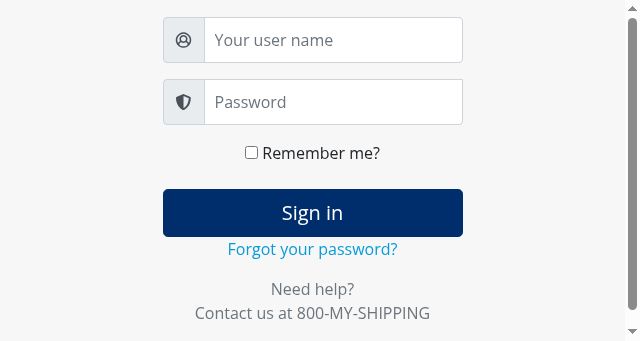 Screenshot of myblueship.com