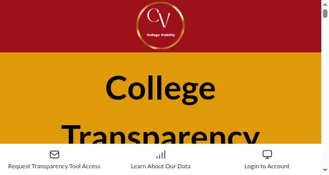 Screenshot of mycollegeviability.com
