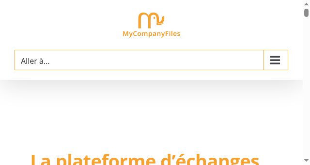 Screenshot of mycompanyfiles.fr