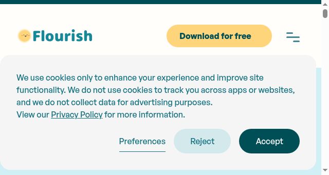 Screenshot of myflourish.ai