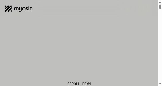 Screenshot of myosin.xyz