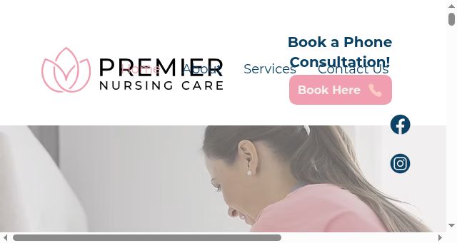 Screenshot of mypremiernursing.com