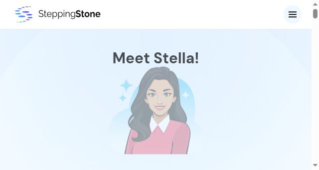 Screenshot of mysteppingstone.ai