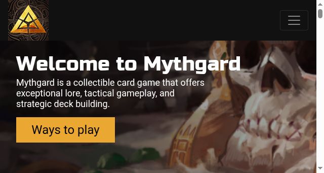 Screenshot of mythgardgame.com