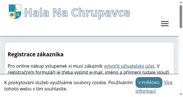 Screenshot of nachrupavce.cz