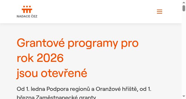 Screenshot of nadacecez.cz