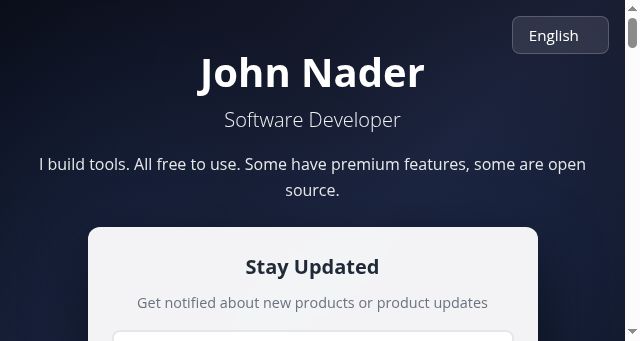 Screenshot of nader.mx