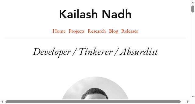 Screenshot of nadh.in