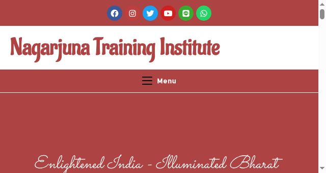 Screenshot of nagarjunatraininginstitute.org