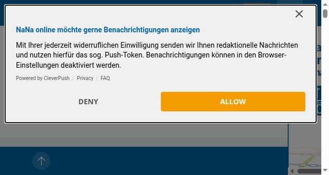 Screenshot of nana-online.de