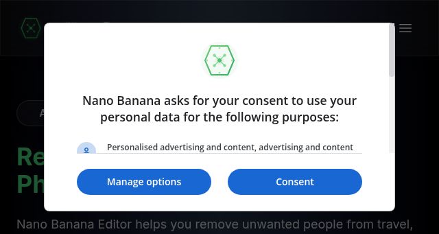 Screenshot of nanobananaeditor.cc