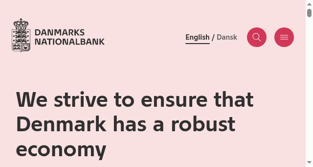 Screenshot of nationalbanken.dk
