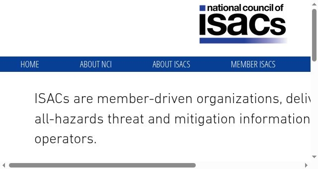 Screenshot of nationalisacs.org