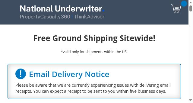 Screenshot of nationalunderwriter.com