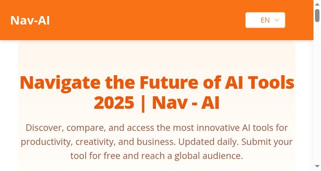 Screenshot of nav-ai.net