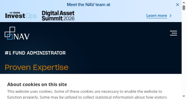 Screenshot of navfundservices.com