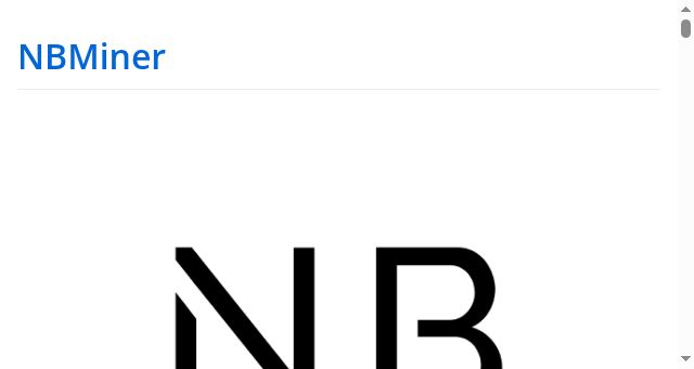 Screenshot of nbminer.com