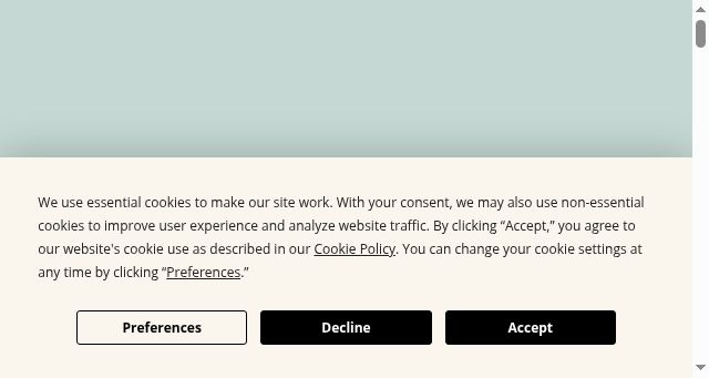 Screenshot of nea.com