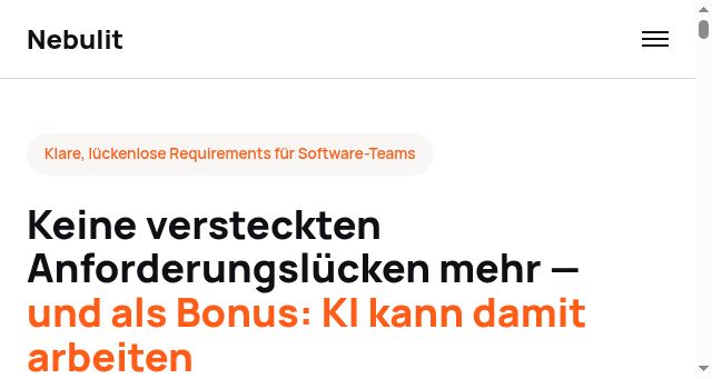 Screenshot of nebulit.de