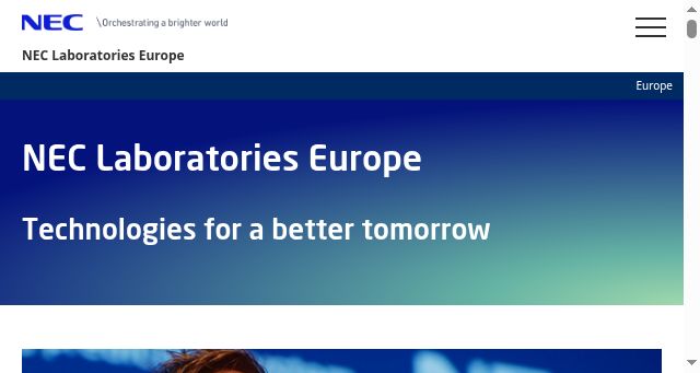 Screenshot of neclab.eu