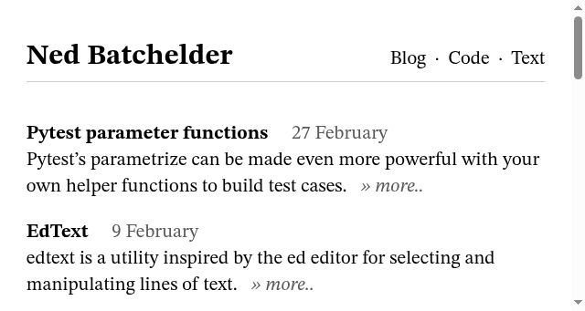 Screenshot of nedbatchelder.com