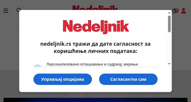 Screenshot of nedeljnik.rs