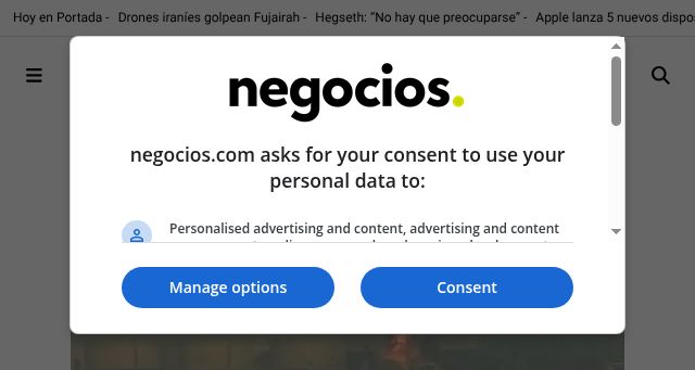 Screenshot of negocios.com