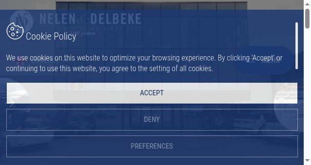 Screenshot of nelen-delbeke.be