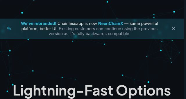 Screenshot of neonchainx.com