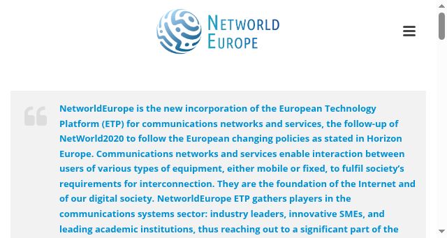 Screenshot of networldeurope.eu