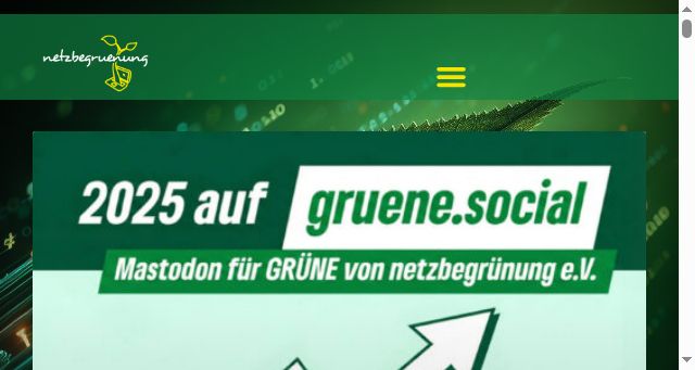 Screenshot of netzbegruenung.de