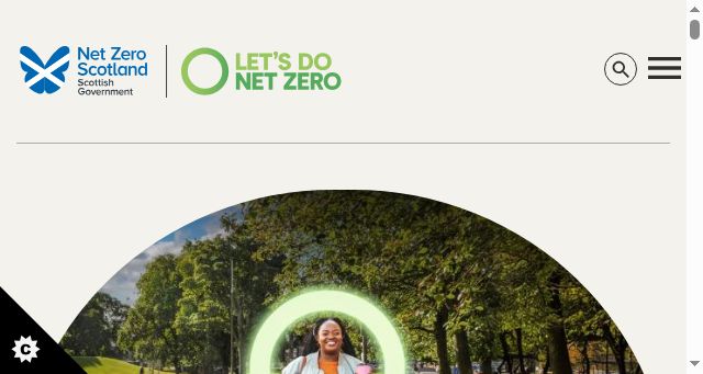 Screenshot of netzeronation.scot