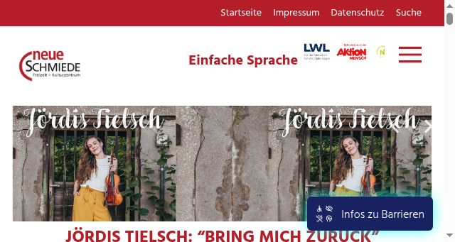 Screenshot of neue-schmiede.de