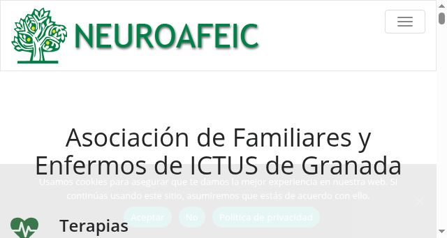 Screenshot of neuroafeic.org