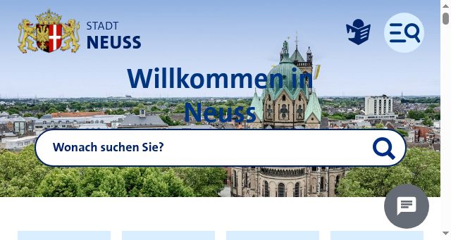 Screenshot of neuss.de