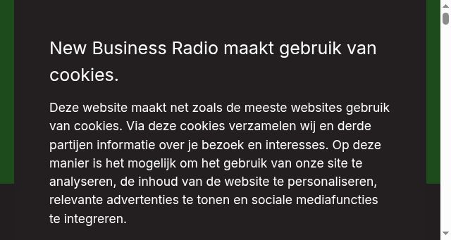 Screenshot of newbusinessradio.nl