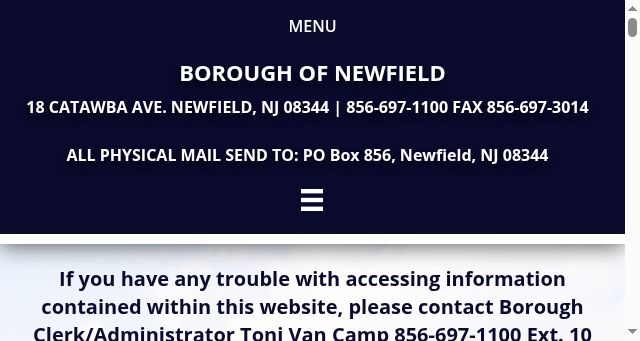 Screenshot of newfieldborough.org
