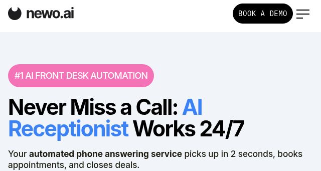 Screenshot of newo.ai